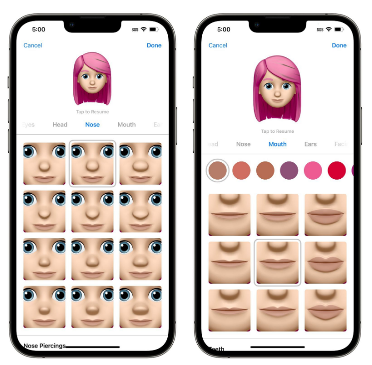 临猗苹果手机维修分享​iOS 16中的拟我表情有了哪些变化和升级 